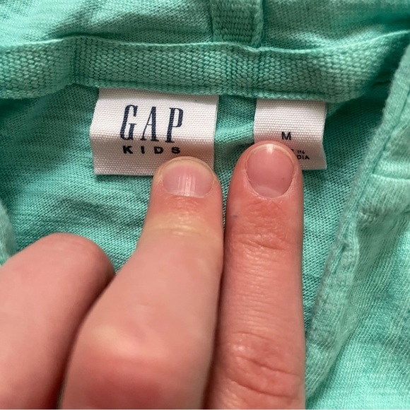 4/$25 Gap Girls Teal Cap Sleeve Swimsuit Coverup Dress Size Medium - Picture 7 of 8